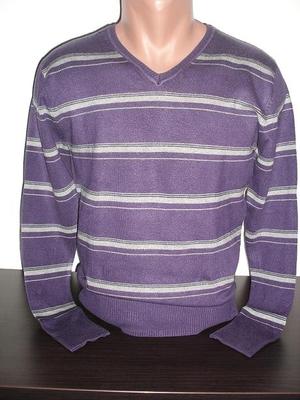 Pánsky sveter fialovej farby, veľ. M - Obrázok č. 1