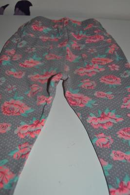 Dievčenské nohavice kvetinkové, veľ. 86 - Obrázok č. 1