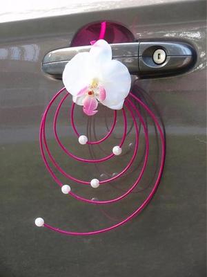 6.Ozdoby na kľučky auta s orchideou - Obrázok č. 1