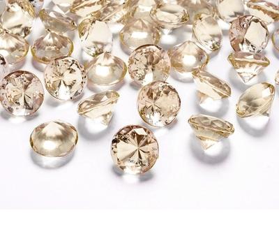 Dekoračné zlaté diamanty 20 mm, 10 ks - Obrázok č. 1