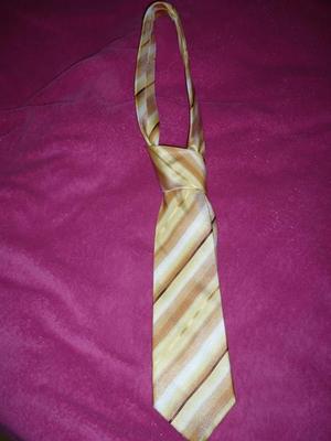 Satenova kravata zlta - Obrázok č. 1