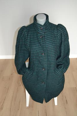 Dámsky zelený kabát, veľ. M/L - Obrázok č. 1