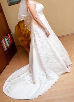 Svadobné šaty, veľkosť 38-42, ivory - Obrázok č. 1
